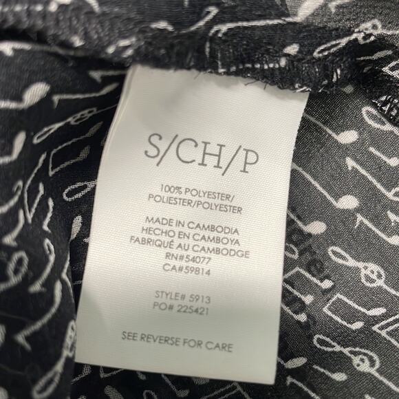 Cabi Black White Amazing with the Music Notes Sleeveless Top Small - Picture 7 of 8